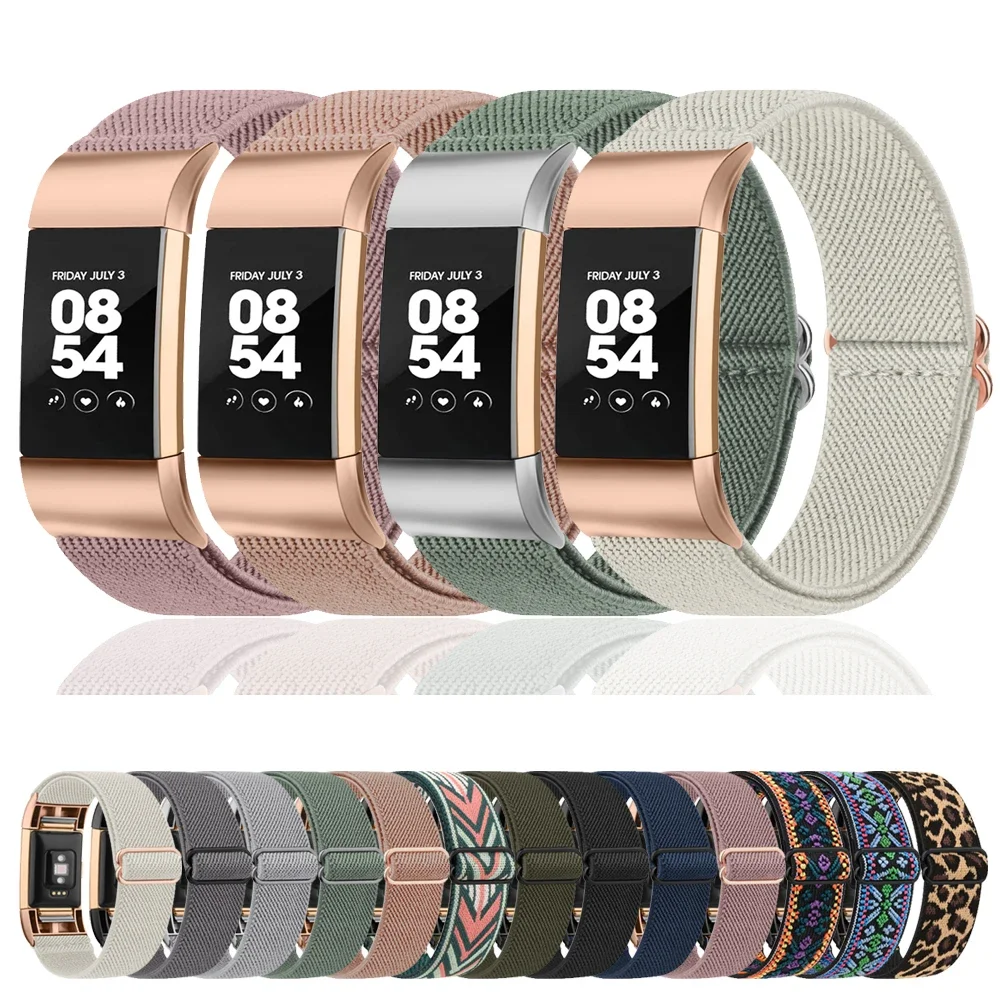 Elastic Nylon Band For Fitbit Charge 2 Strap Bracelet Adjustable Watchband For Fitbit Charge 2 Band Correa Wristband Replacement