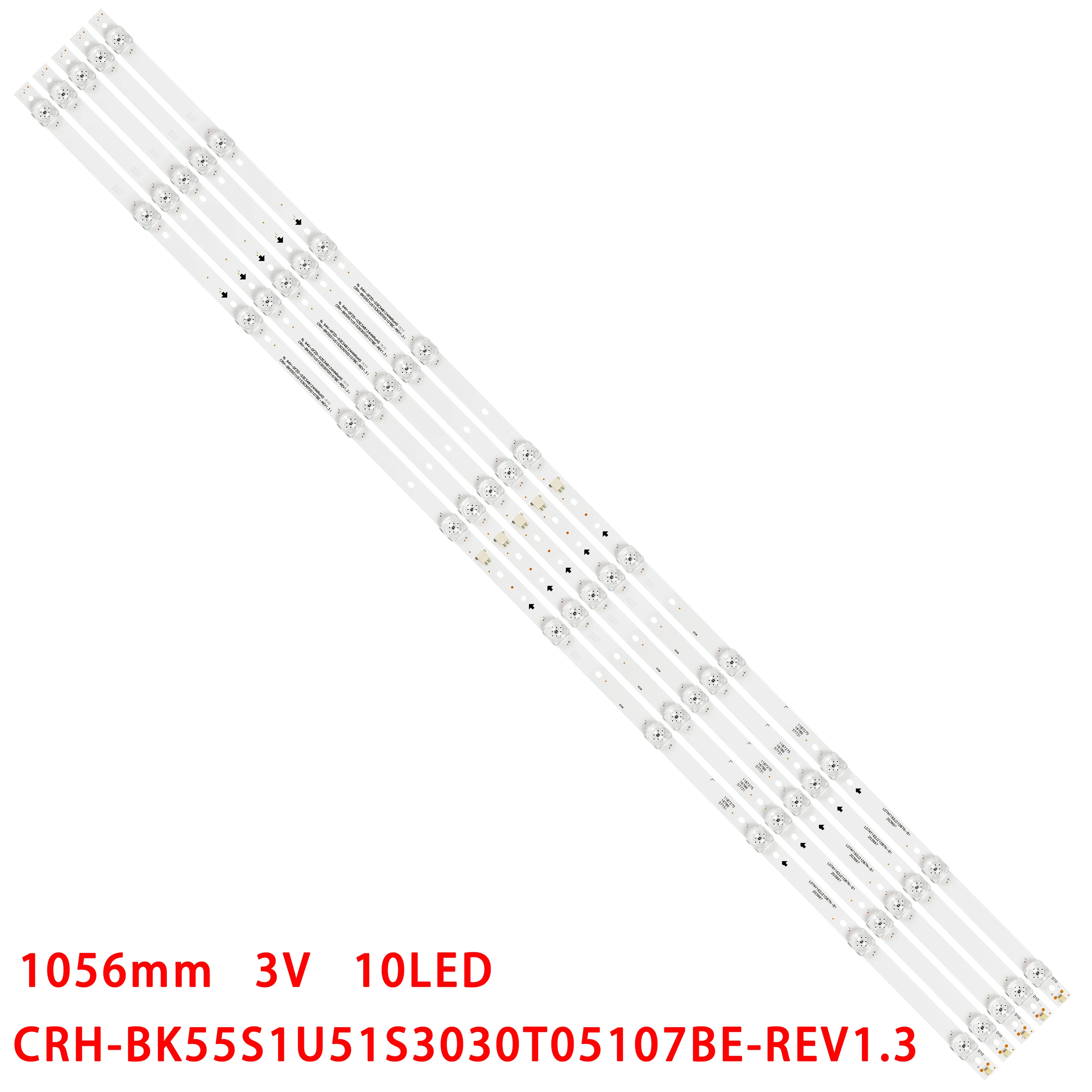 LED Strips 10LEDs For LC-55Q7030U LC-55Q7040U LC-55Q620U 55H6E 55H7608 H55A6100 L2_E5_BUM_S10_1_R.10_S18_170_LM41-00604A