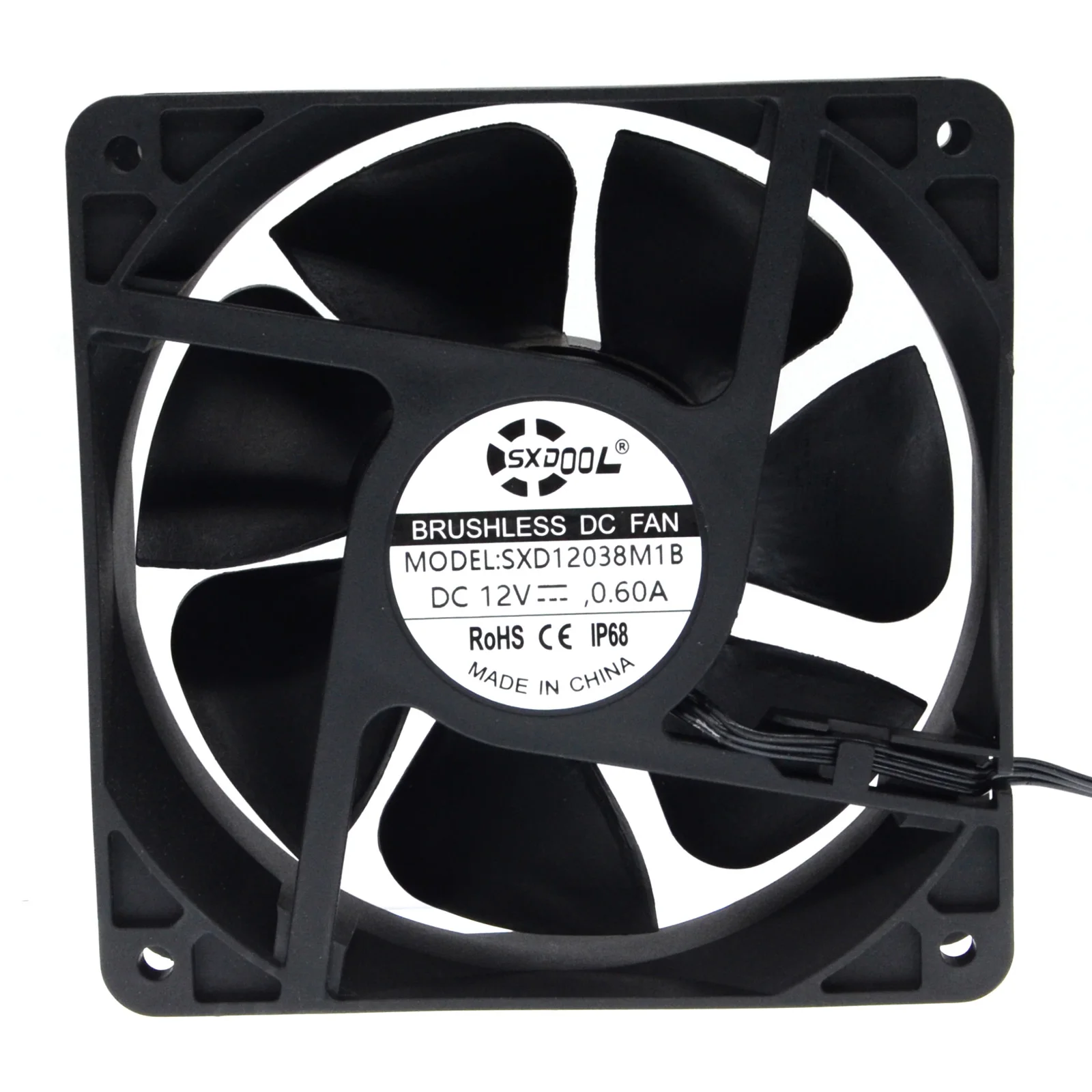 12038 120mm Ventilador de resfriamento de computador à prova d'água 12V 120X120X38mm 3 pinos à prova de poeira com rolamento de esferas duplo Cooler para gabinetes de PC