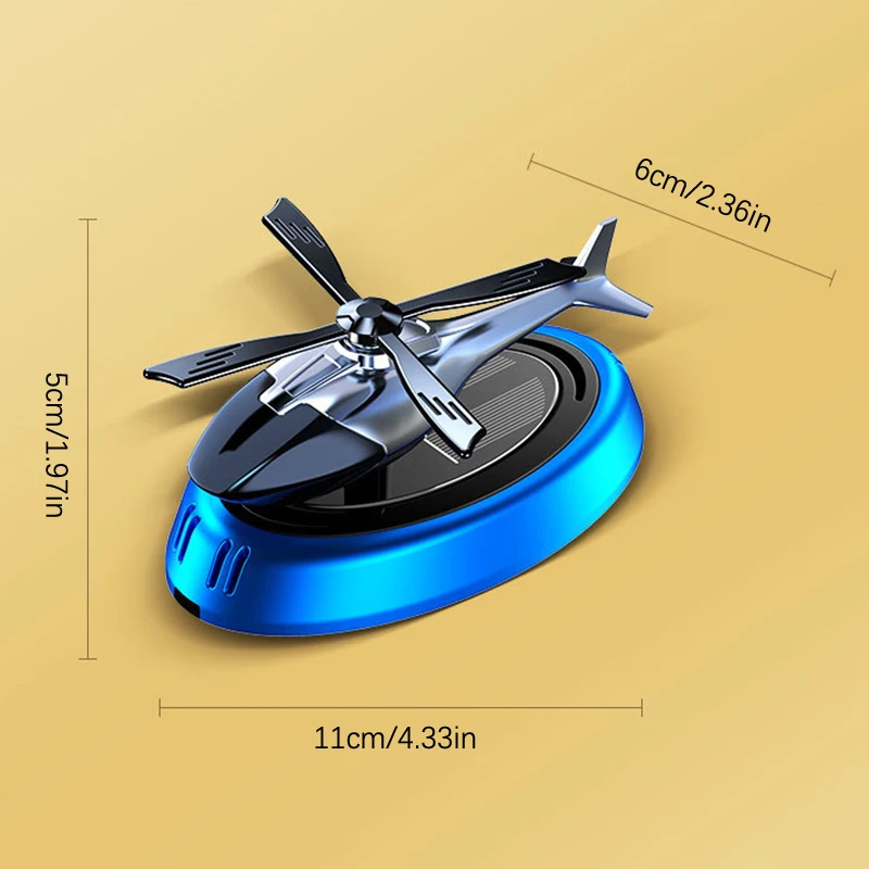 Helicopter Solar Rotating Car Perfume Diffuser Air Freshener Ornaments Car Fragrance Decoration Deodorant Perfume Cars Diffuser