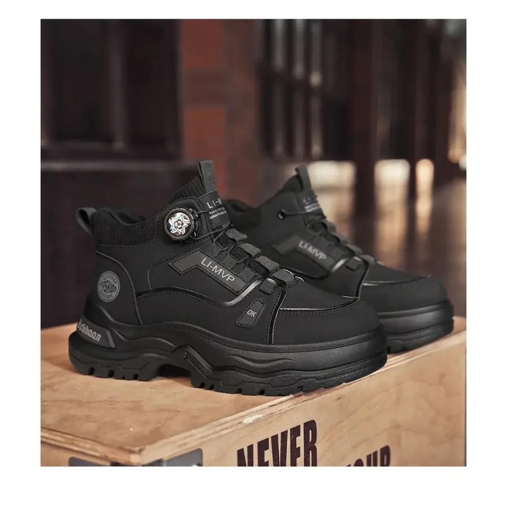 

Autumn Men High Top Boots 2025 Outdoor Ankle Boots Comfortable Casual Male Ankle Boots Hiking Outdoor Sneakers Botas Para Hombre
