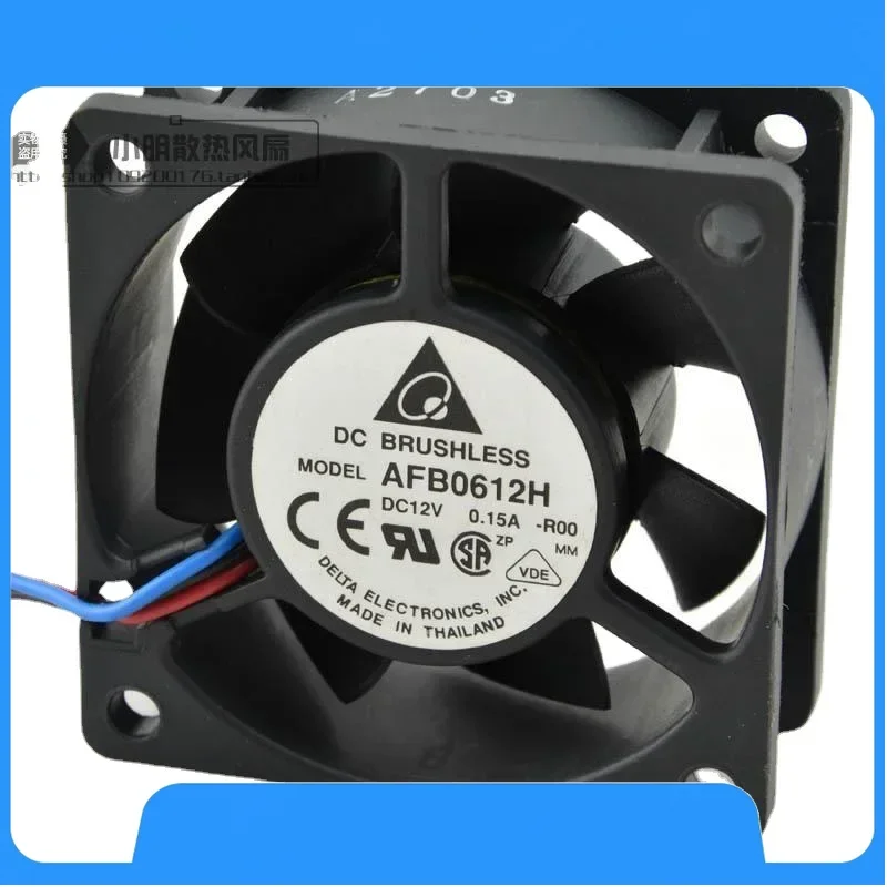 

New Cooler Fan for Delta AFB0612H-ROO 12V 0.15A Inverter Alarm Cooling Fan 6025 60*60*25MM