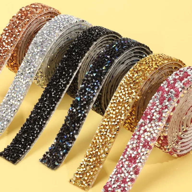 1/3 rotoli di diamante acqua autoadesivo gioielli fatti a mano fai da te adesivi con diamanti accessori autoadesivi adesivo con diamante flash