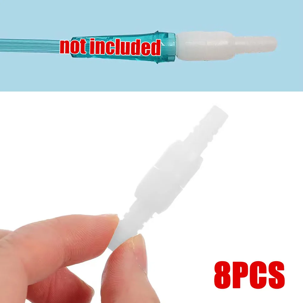 

8Pcs Nasal Tube Connector Tubing Swivel Portable Hose Cannula Fitting Comfort Oxygen Tubing Swivel Connector Disposable