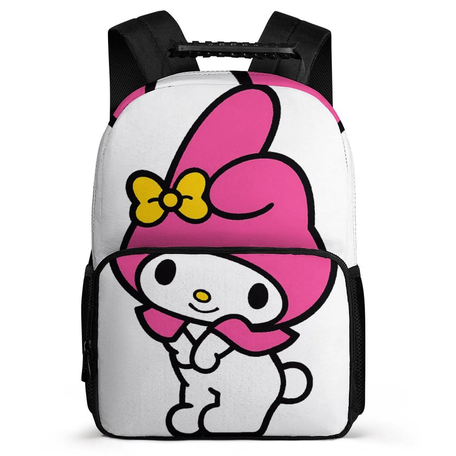 

Cartoon Sanrio Melody Backpack Teen Student Girl Boy Back 16 Inch Backpack Women Rucksack