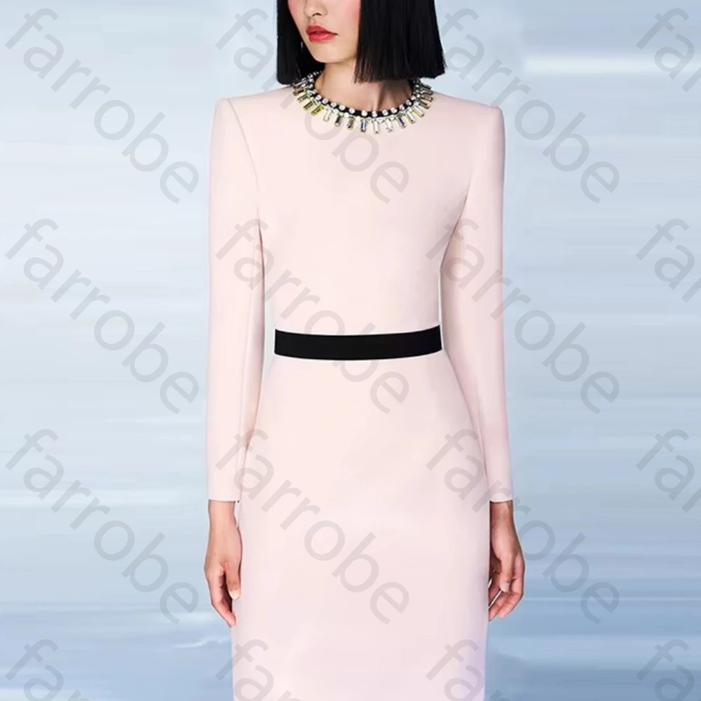 Elegante Oansatz Lange Ärmel Abendkleider Sexy Promi Party Langes Kleid Exquisite Hohe Qualität Prom Kleider Frauen Angepasst