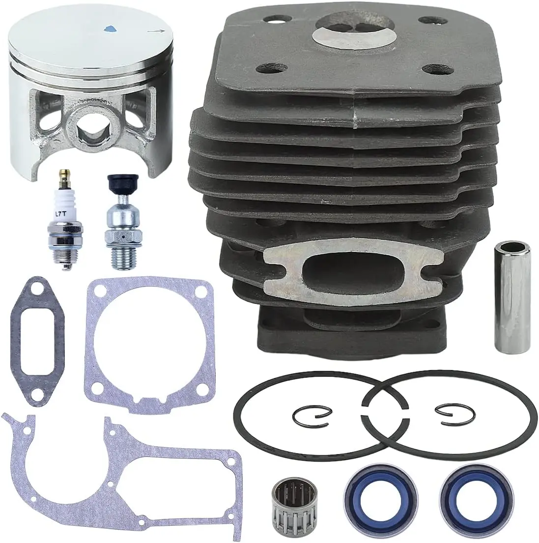 58mm Cylinder Piston Kit for Husqvarna 395 395XP 395EPA Chainsaws Replace with Gasket Oil Seal Piston Needle Bearing Spark Plug