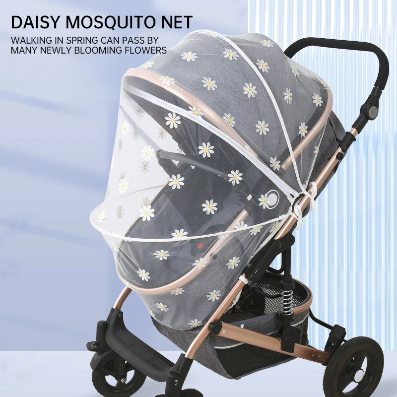 Moustiquaire d'été pour poussette de bébé, protection anti-moustiques pour nourrissons, accessoires de poussette