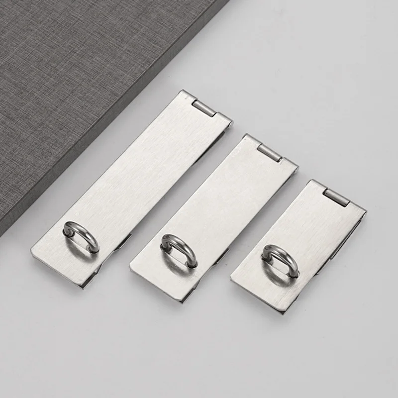 

Stainless Lock Buckle Lock Plate Door Bull Padlock Buckle Hinge Pin Door Nose Drawer Cabinet Lock Buckle Hardware Accessories