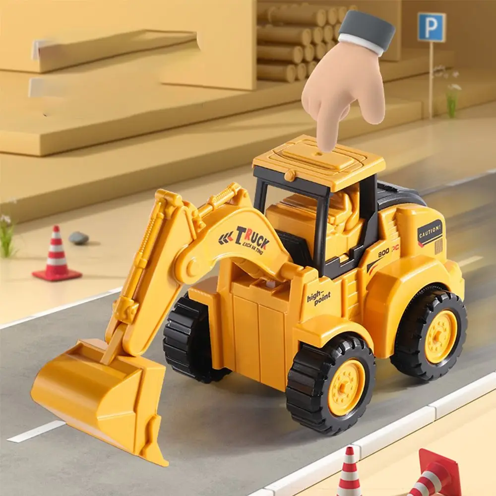 New Excavator Engineering Vehicle Model Portable Bulldozer Construction Vehicle Toy Road Roller Construction Power Hauller Kids