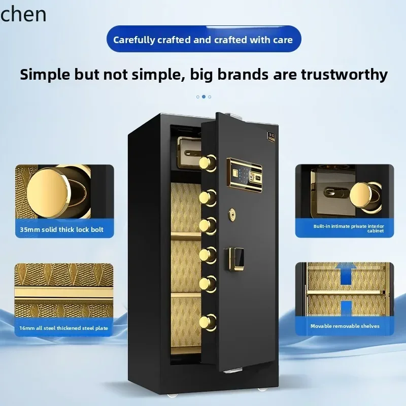 Gz-3 Safe Box Home High Electronic Password Fingerprint WiFi Single Door Largee Deposit Box Large Capacity