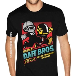 Christmas Daft Bros Daft Punk Tees For Men Custom Made Gothic Style Anime Tshirt Retro Cotton Crew Shirt Drop Shipping