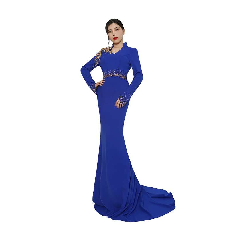 Gala Dress For Women Elegant Evening Dresses Handmade Beaded Sweetheart Collar Celebrity Gown For Party Formal Occasions H833