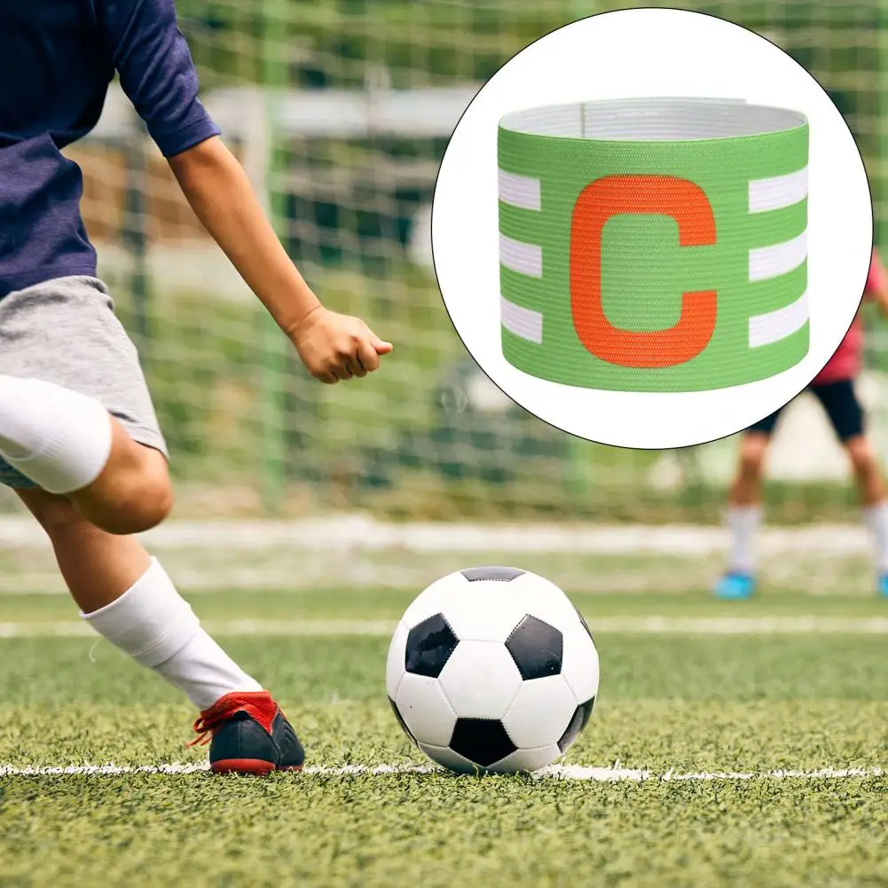 고밀도 패스너 테이프 조절 가능 탄성 축구 완장 (청소년 및 성인 선수용, 팀용, 축구, 농구, 럭비)