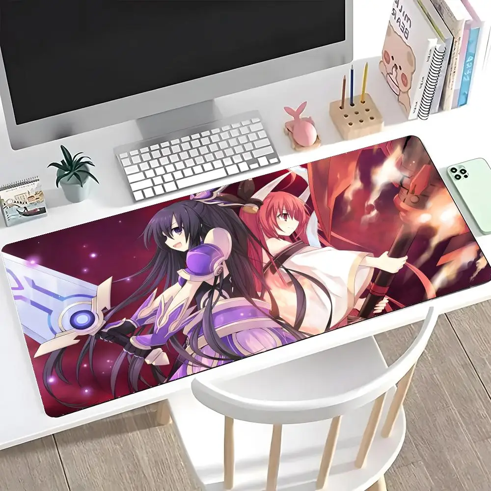 

Только 1 шт. аниме-коврик для мыши D-date A Live V, большой игровой коврик с защитой по краям, утолщенный, для компьютерной клавиатуры, стола, рабочего места