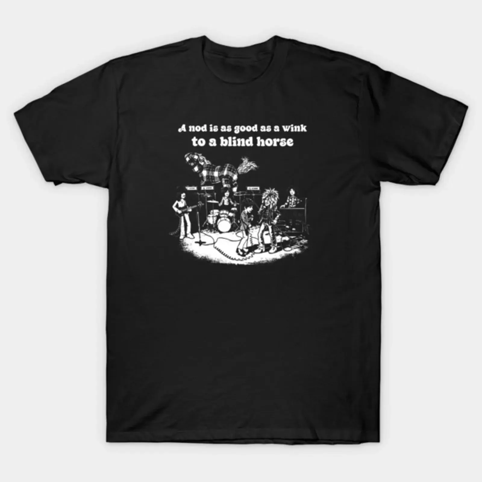 A Nod Is As Good Wink T Shirt vintage Washed designer clothes homme Versatile fashion Top For Everyday Wear Casual Unisex