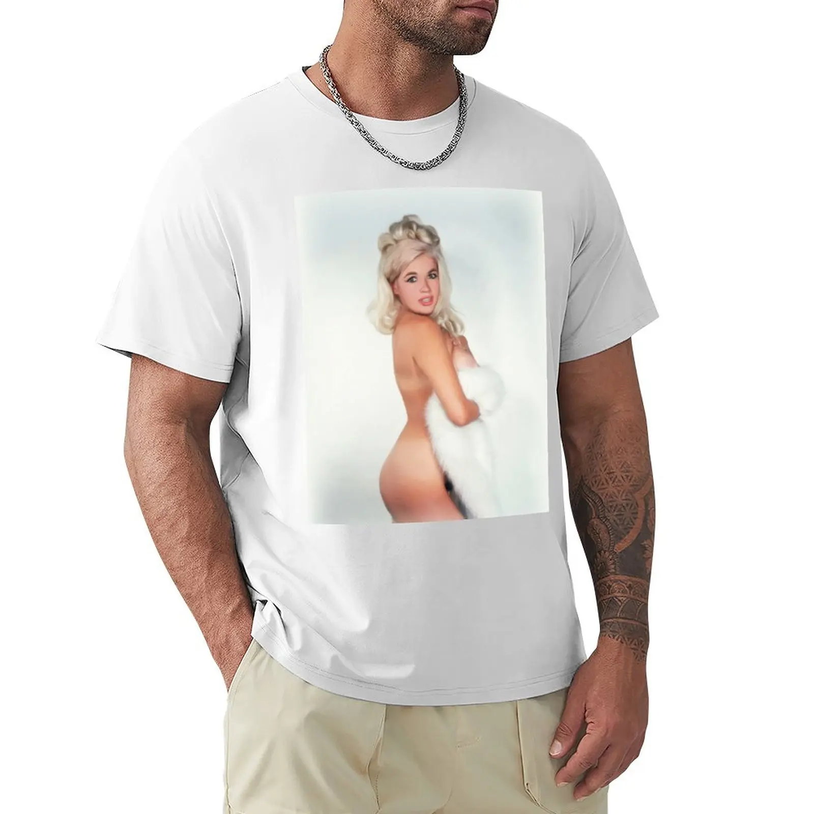 Jayne Mansfield, Actress T-Shirt tops Blouse hippie clothes men t shirt