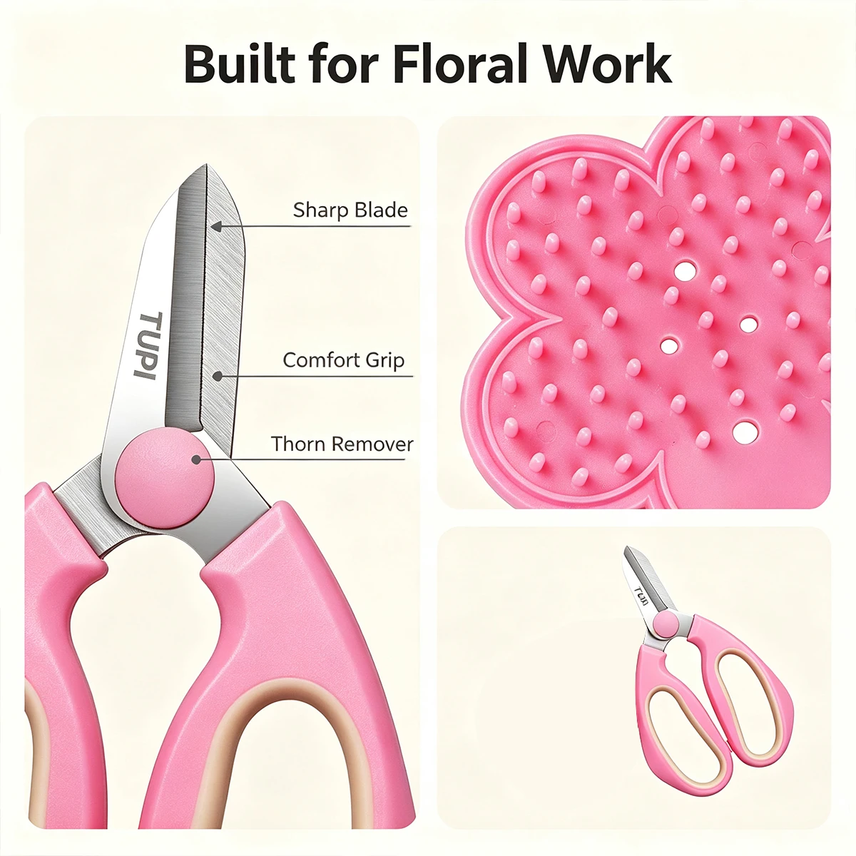Professional Bonsai Scissors Garden Scissors Floral Shears Professional Flower Scissor Comfortable Grip Handle Pruning Shear