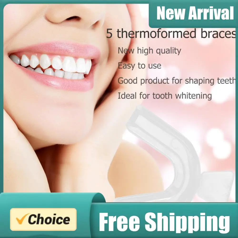 

Набор из 2/4 мягких силиконовых ортодонтических брекетов для отбеливания зубов, ретейнеров, защитных капп от истирания, средств для ухода за полостью рта