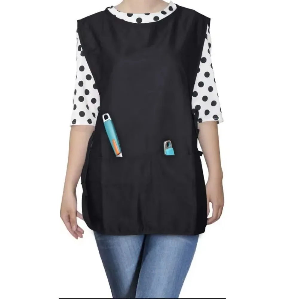 Soft Simple Color and Various Clothes Waistcoat Aprons Breathable Convenient Cleaning Tools Home Kitchen  for Women