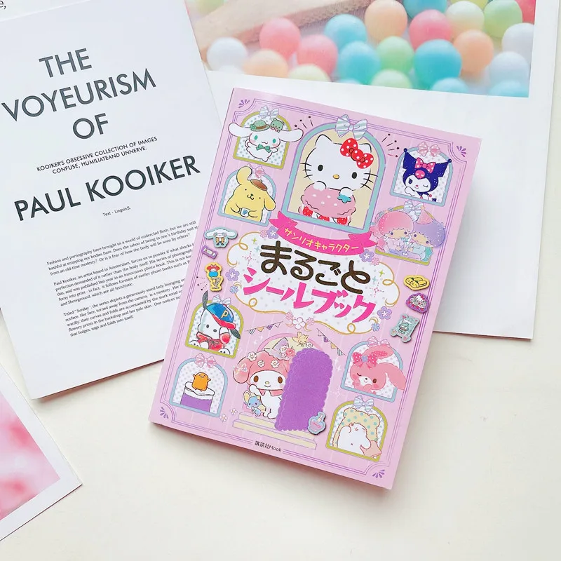 Nette Sanrio Aufkleber Buch 24 Ausgangs Konto Material Aufkleber Kulome Big-eared Hund Cartoon Mädchen Aufkleber Dekorative Spielzeug