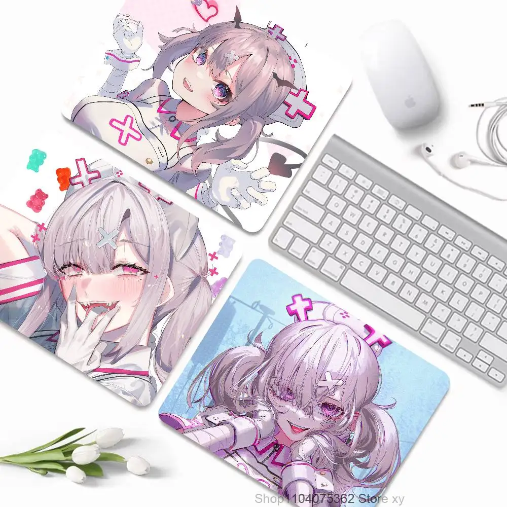 Anime Virtual Idol Sukoya Kana Mousepad Small LockEdge Mouse Pad For Gamers Computer Desk Pad Rectangular Anti-slip Rubber