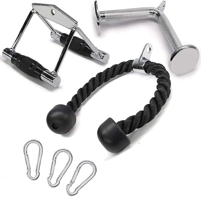 Juego de accesorios para tirar hacia abajo de cuerda de doble cabeza, equipo de entrenamiento de fuerza para gimnasio, manijas, accesorios para equipos de gimnasio Big Bird