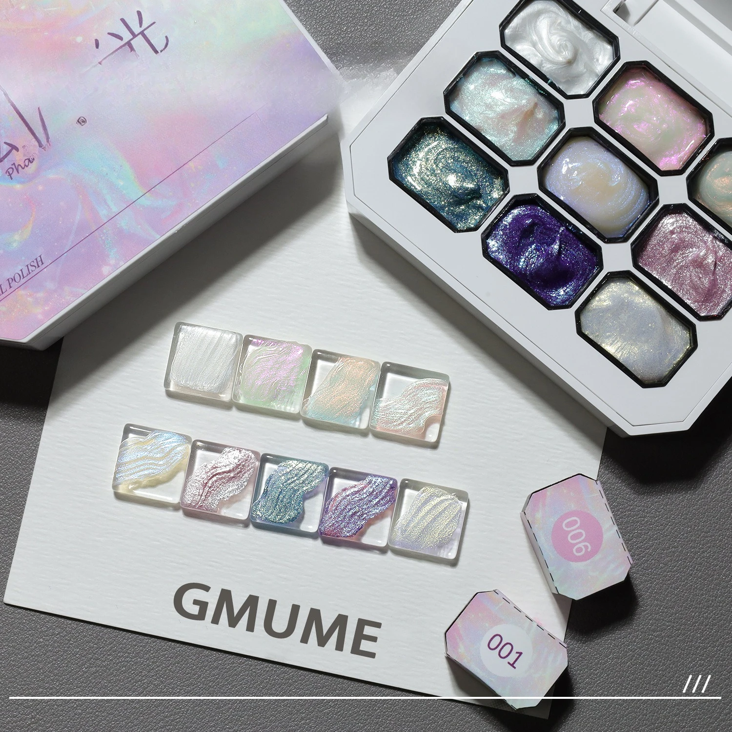 

9Colors Aurora Mermaid Texture Glue 2025 New Autumn and Winter No-Wipe Pearl Glitter Dream Three-dimensional Styling Nail Gel