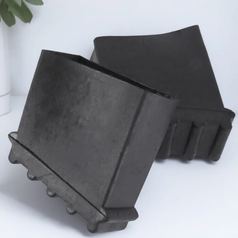 

2pcs Non-Slip Feet Household Accessories Black Durable Rubber Wear-Resistant Stable Protector Covers Supplies Step Foot Pads