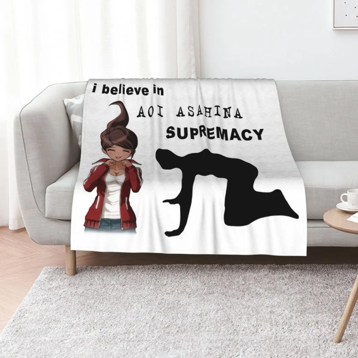 

I believe in Aoi Asahina supremacy Throw Blanket Cute Plaid Designers Sleeping Bag Picnic Blankets