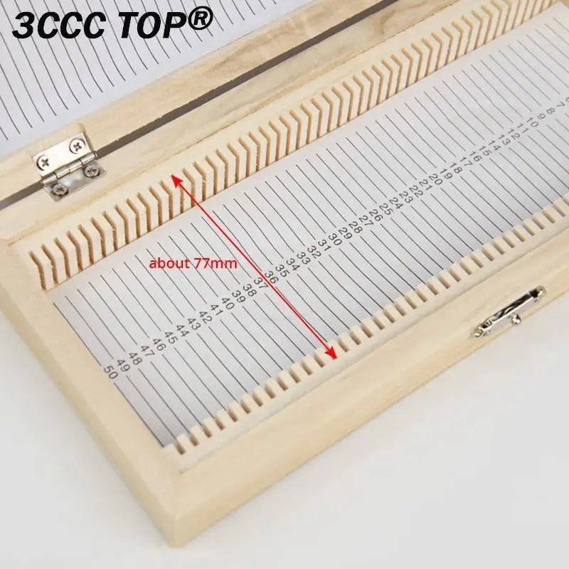 Microscope Slide Box Case Portable Wooden Storage Box Holding 50pcs Biological Pathological Microscope Slides