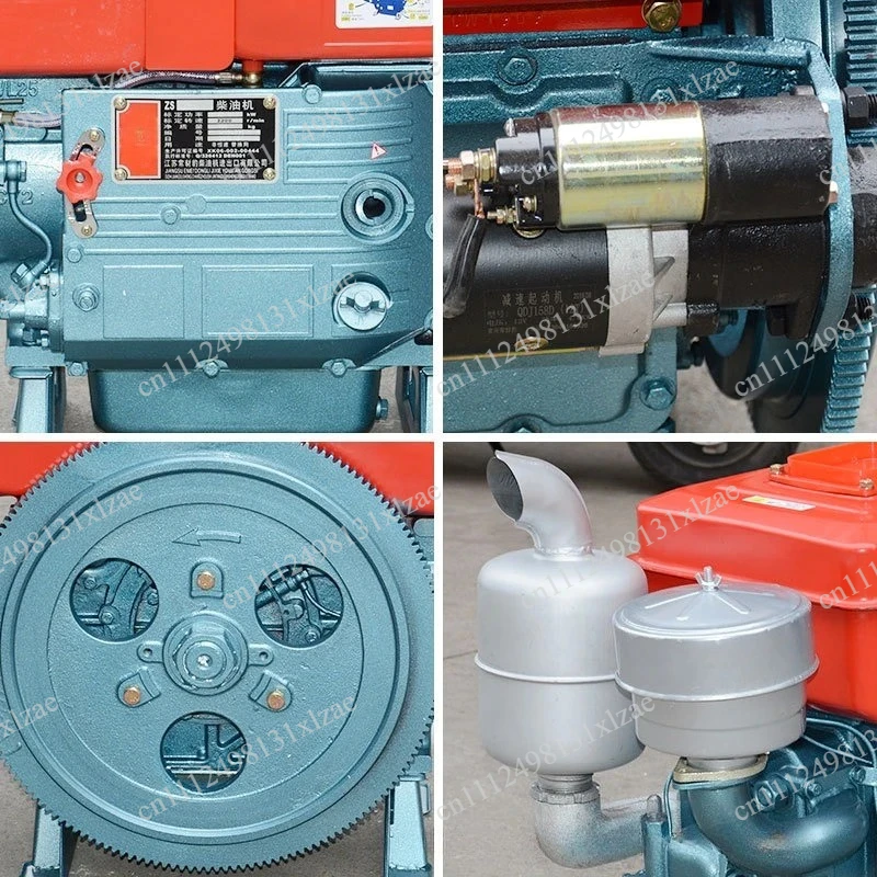 Industrial 25HP Diesel Engine CY25M - Water-Cooled Single Cylinder with Manual/Electric Start System