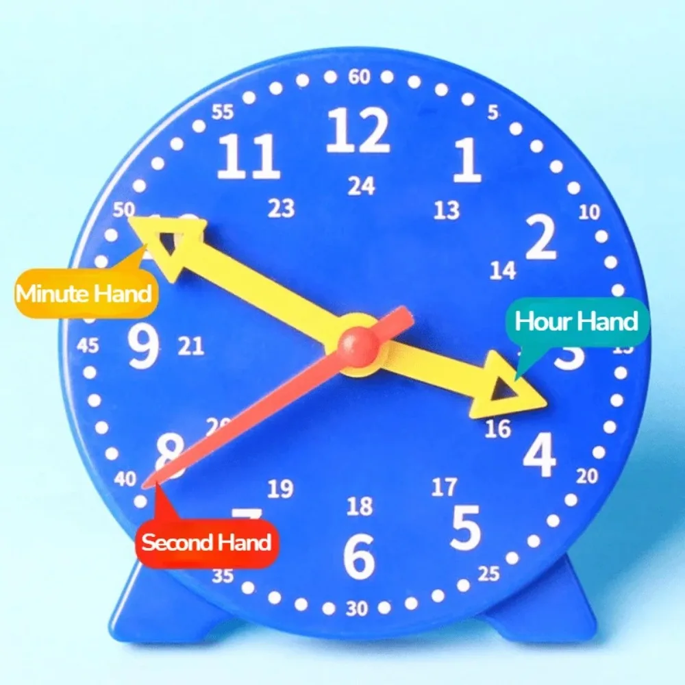 Children Montessori Clock Educational Toys Hour Minute Second Cognition Colorful Clocks Early Preschool Teaching Aids 영어교구