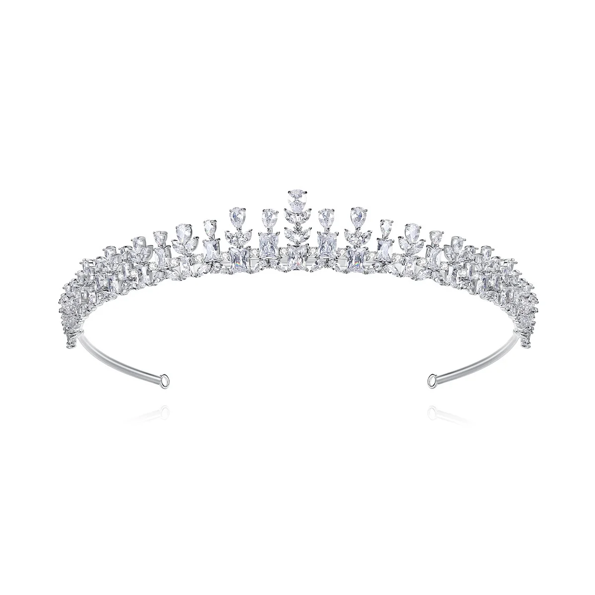 

Cubic Zirconia Bridal Tiara Crown For Wedding Headband Princess Queen Crowns For Women Girl Diadem Prom Hair Jewelry Headdress