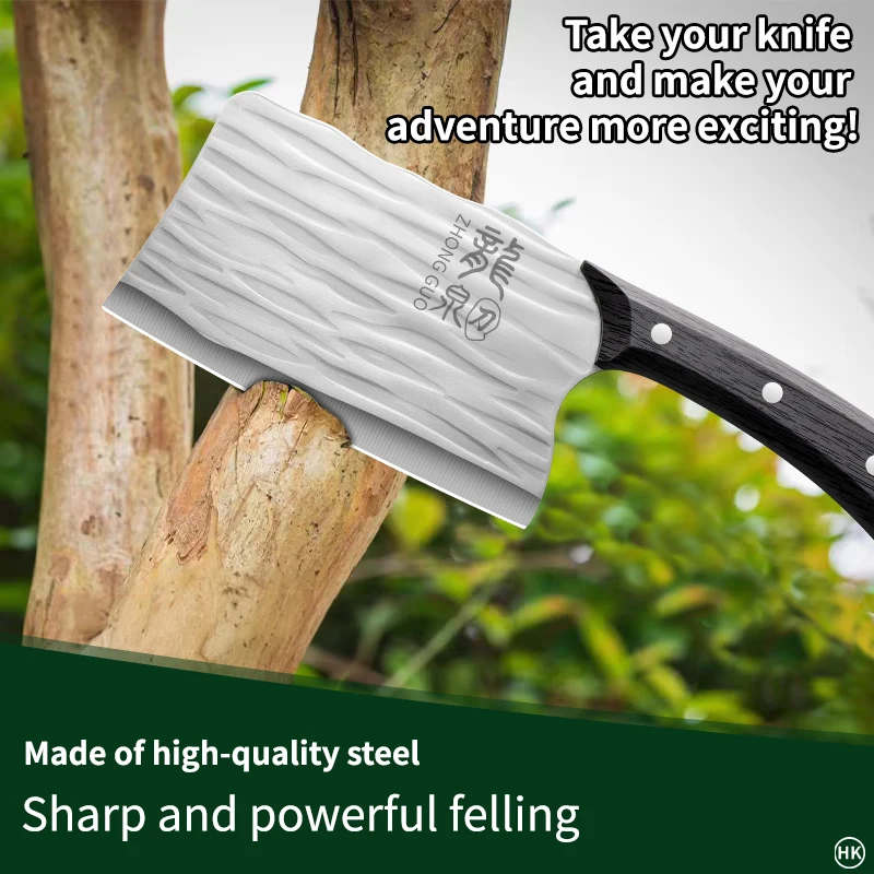 A suitable for heavy chopping, large machete with a outdoor, used as a large straight knife fo, yard work, and jungle clearing