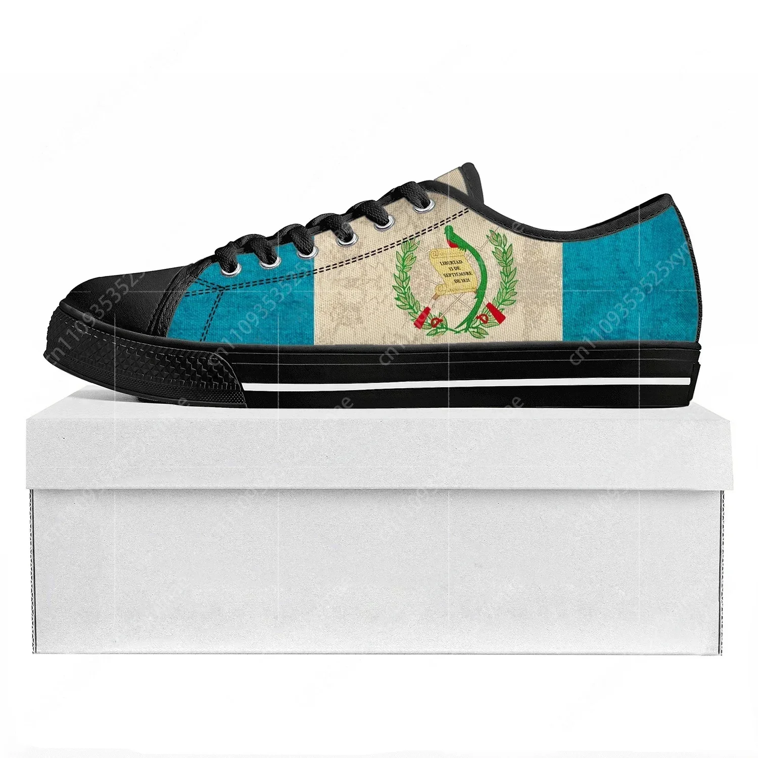 

Guatemalan Flag Low Top High Quality Sneakers Mens Womens Teenager Canvas Sneaker Prode Casual Couple Shoes Custom Shoe