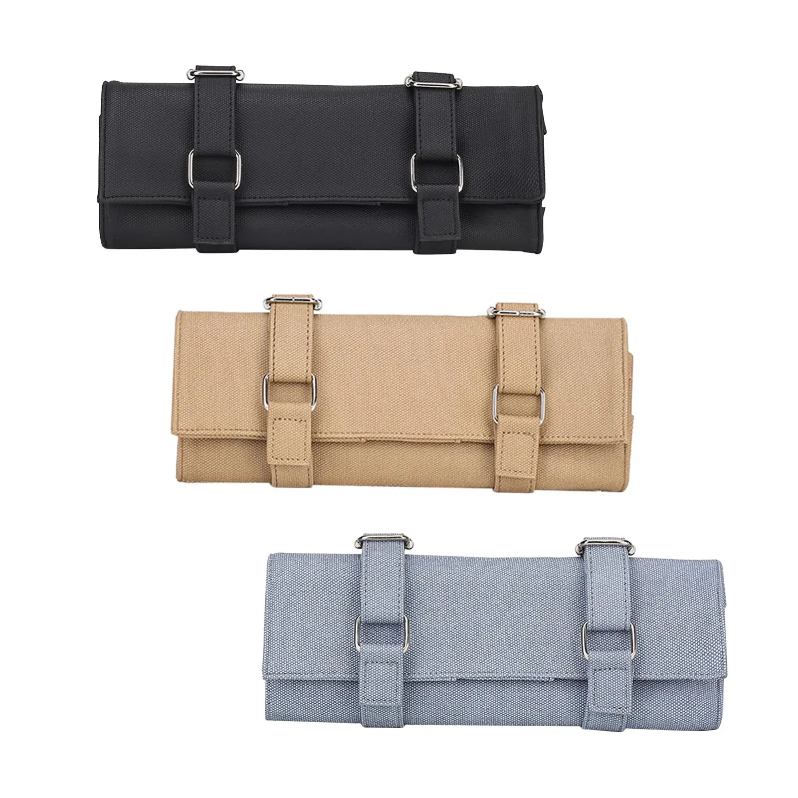 PU Leather Shear Holder Pouch Large Capacity 10 Pockets Barber Shear Holder Hair Tools Pouch Cases for Hairdressers Barber