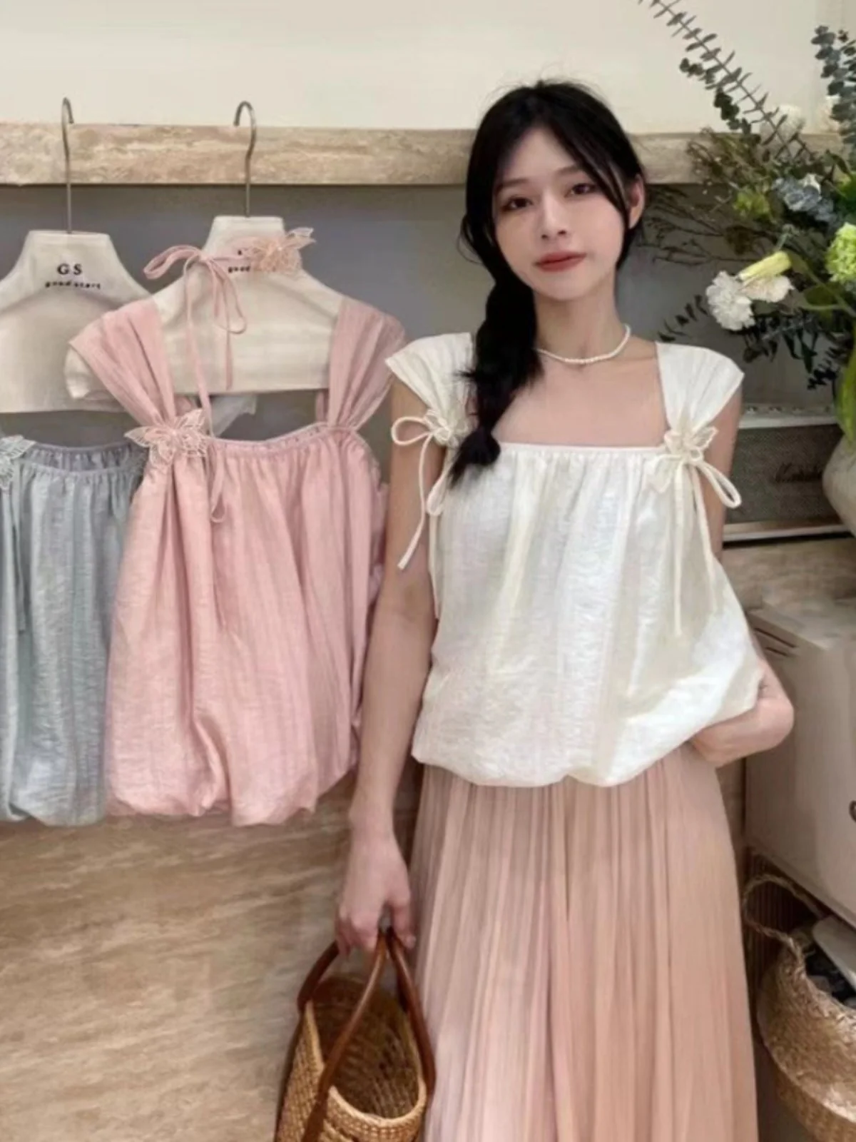 

Stunning 3D Design Svel Vest Outerwear Korean Sle Age-Defng Faionable Top for Young Women
