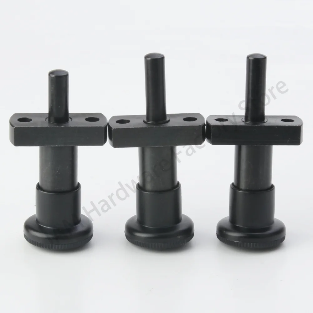 Free Shipping MJ249 Plastic Knob Carbon Steel Indexing Plunger Flange Mount Self-locking/Return Type Locating Pins