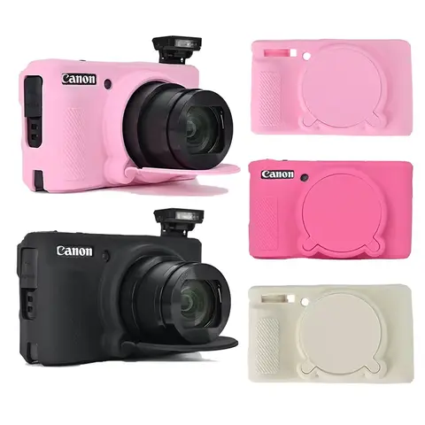 SX740HS SX740 Yumuşak silikon kılıf Canon PowerShot SX730HS SX730 Kauçuk kamera çantası Cilt Lens Koruyucu Kapaklı