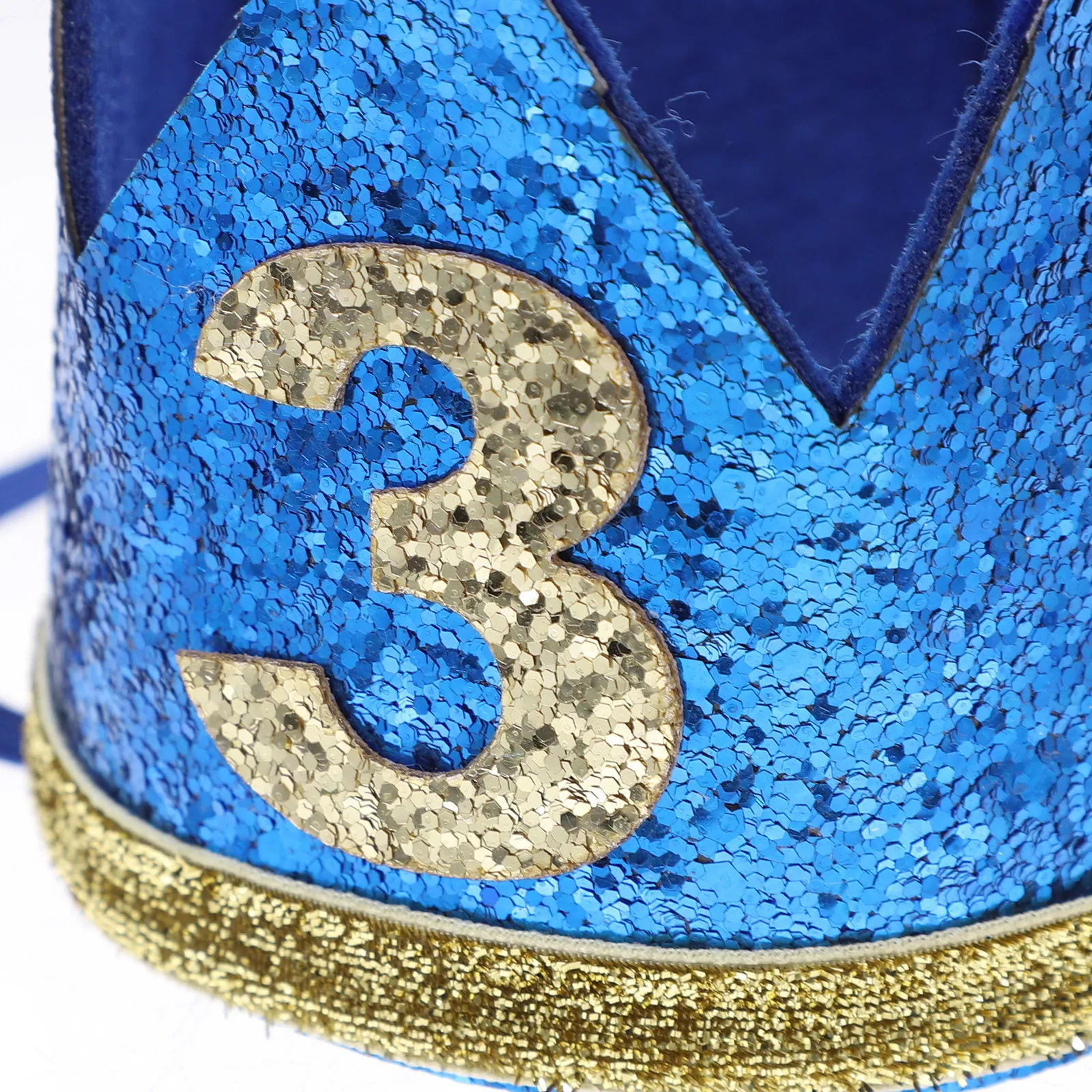 

2Pcs Children Birthday Hat Crown Design Felt Material Rope Adjustable for Baby 1St Birthday Party Photo Props Kids Celebration