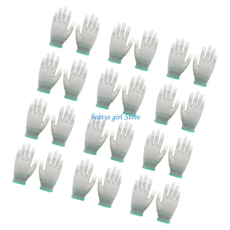 

C7AB 12x Multipurpose Carbon Fiber Gloves Various Applications DIY Gardening Tasks