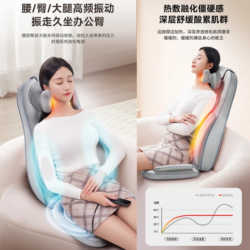 Massaggiatore cervicale Massaggiatore multifunzionale per la casa con cuscino per massaggio automatico per tutto il corpo