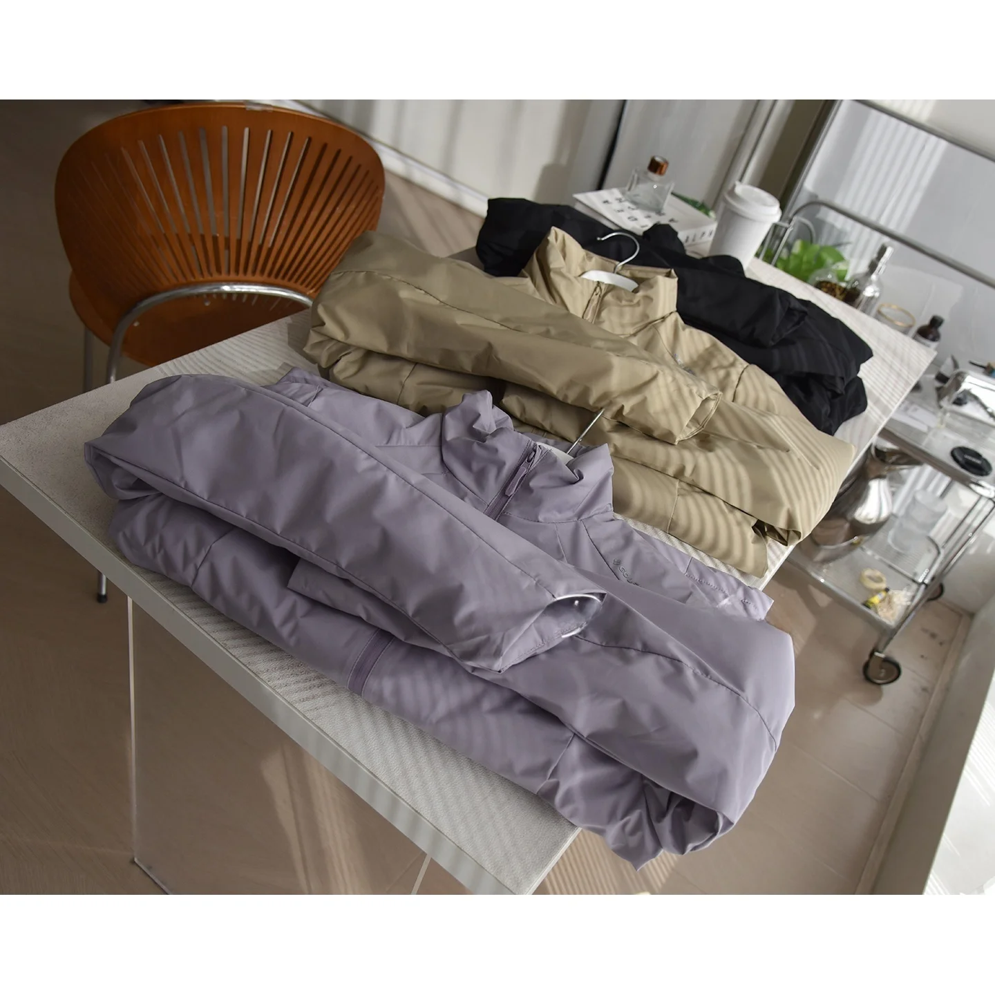 Entiale invernale Bla Tech Wool Air Fce Jaet Zero Prure Wool Air Fce Pendolarismo Versatile Top Coat Capispalla da donna