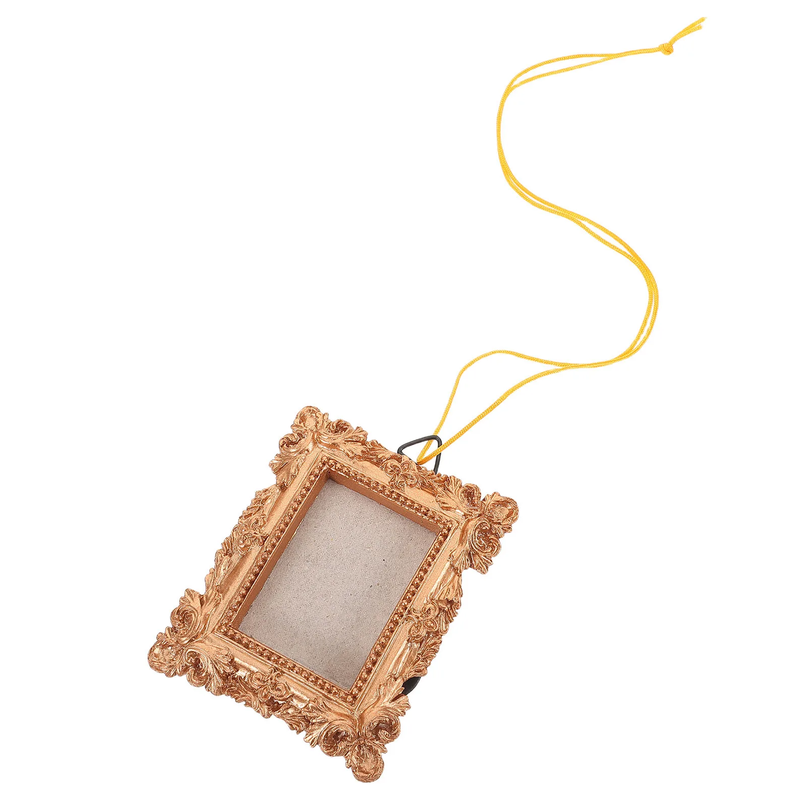 

Vintage Mini Picture Frame Rectangular Hanging Decoration Rope for Christmas Tree Holiday Party Photo Ornament Display Frames