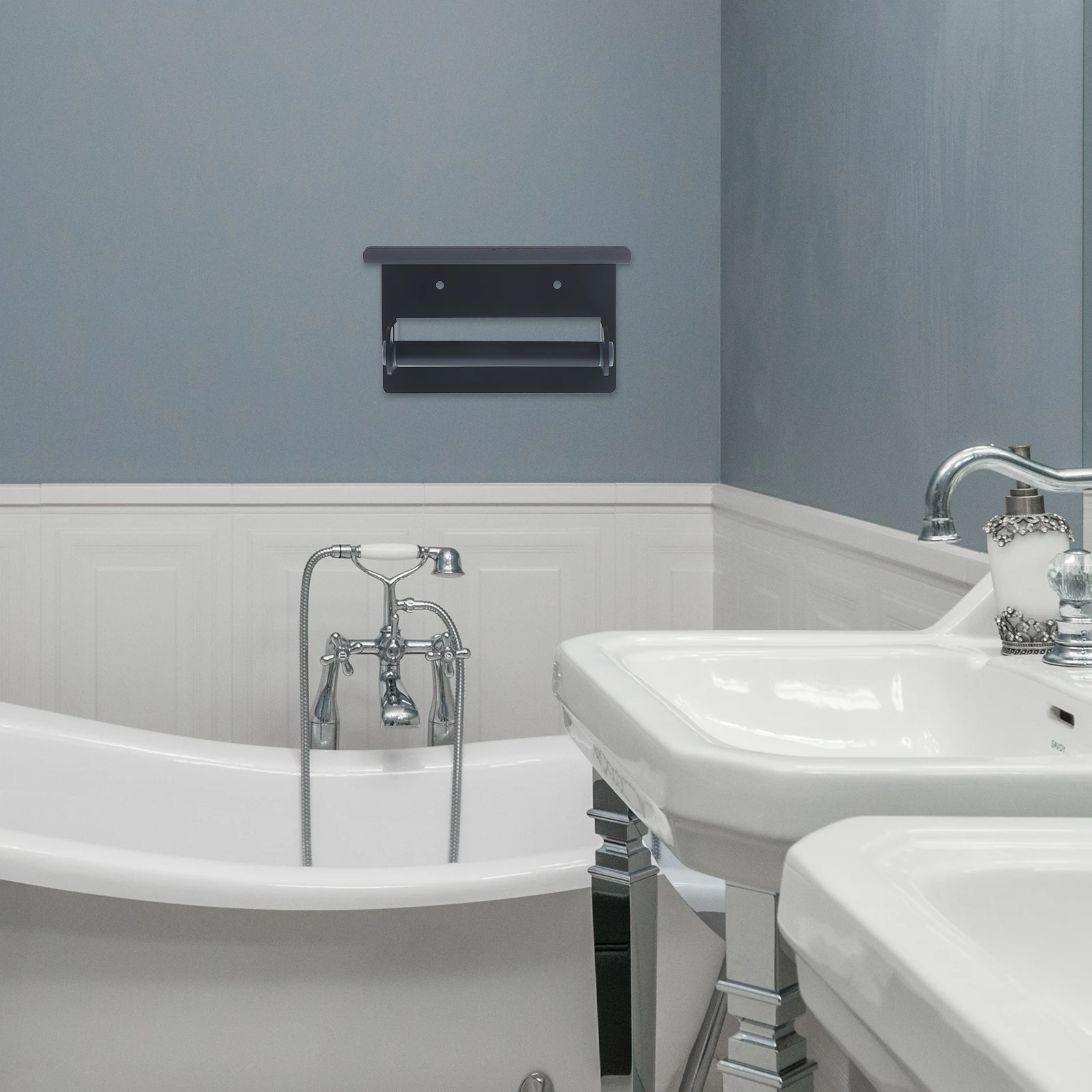 

Настенный держатель для туалетной бумаги, алюминиевый прочный стеллаж для хранения рулонов, антикоррозийный гладкий держатель для туалетной бумаги для ванной комнаты