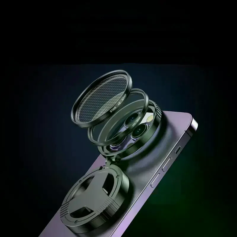 1 комплект, 52 мм, комплект фильтров CPL, магнитный круговой поляризатор, зажим для объектива камеры, профессиональный объектив камеры телефона для телефона Magsafe 16