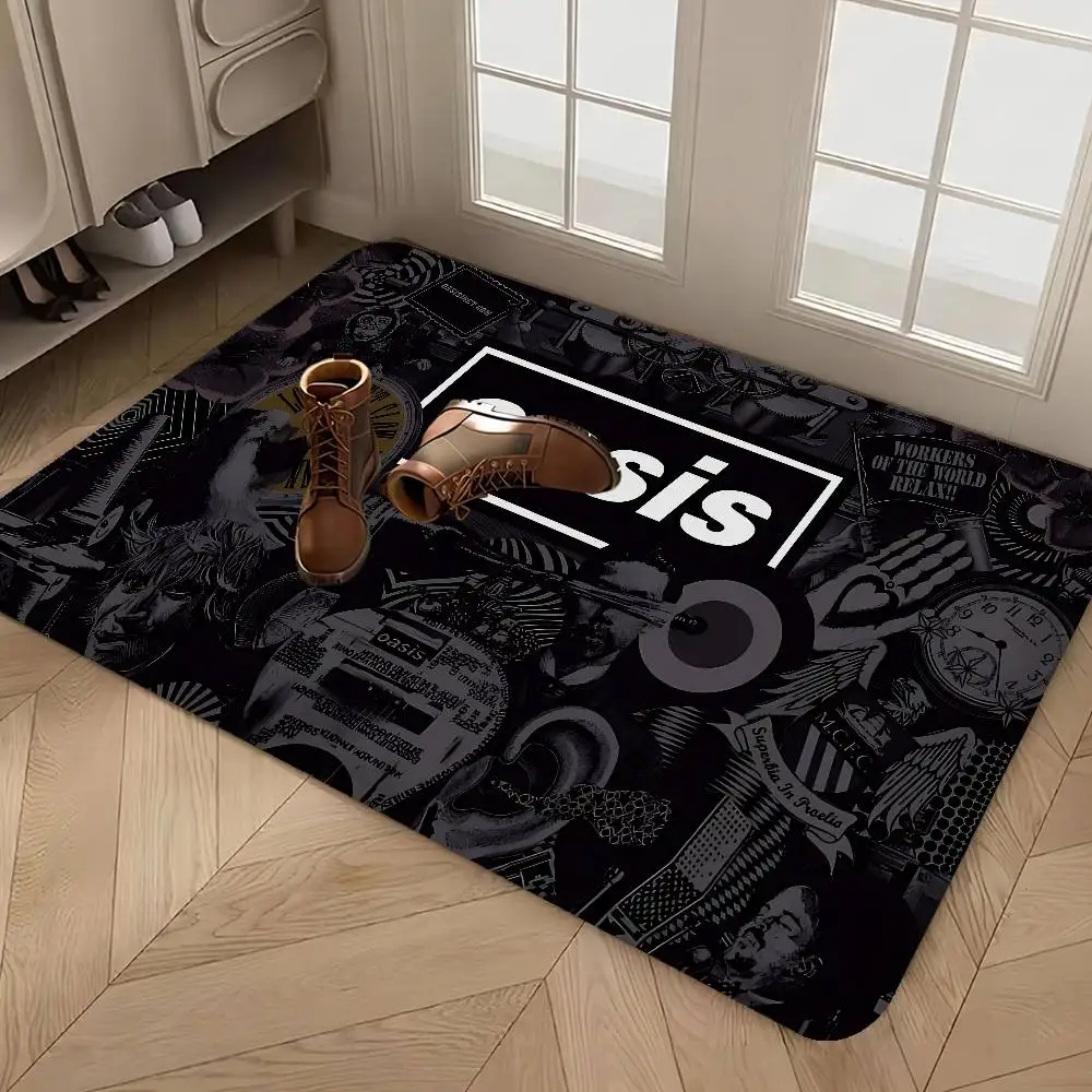 Band O-Oasis Floor Mat Rectangle Anti-slip Home Soft Badmat Front Door Indoor Outdoor Mat Welcome Doormat