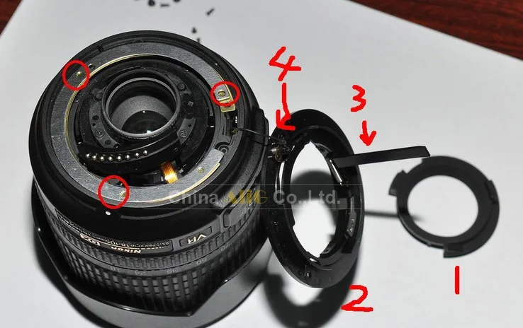 For Nikon 18-55mm 18-105mm 18-135mm 55-200mm Lens Replacement AI Bayonet Mount Ring Damage Part Adapter