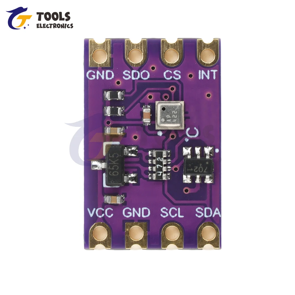 DC 2.0-5.5V High-precision BMP580 Atmospheric Pressure Temperature Sensor Module IIC SPI Compatible with BME280 BMP388